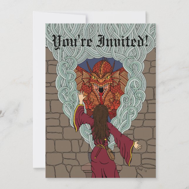 Invitation Comjurer le dragon (Devant)