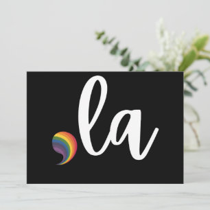 Invitation Comma La Kamala Harris Pride Rainbow LGBQ Gay