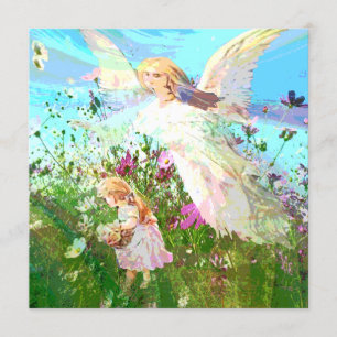 Invitation commémorative Ange gardien