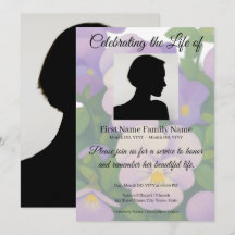 Invitation commémorative de pensée
