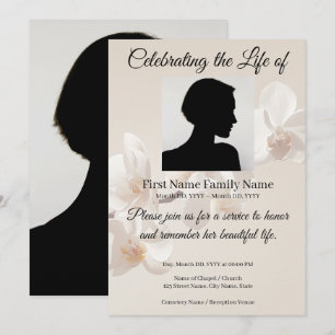 Invitation commémorative d'orchidée