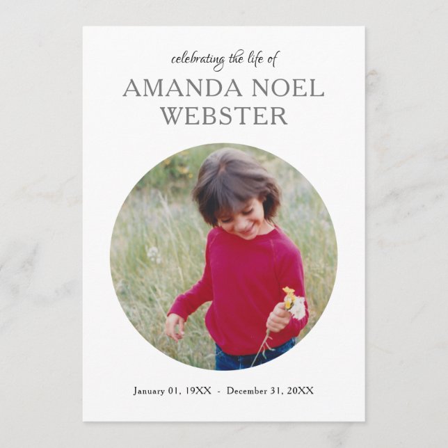 invitation commémorative du centre cercle (Devant)