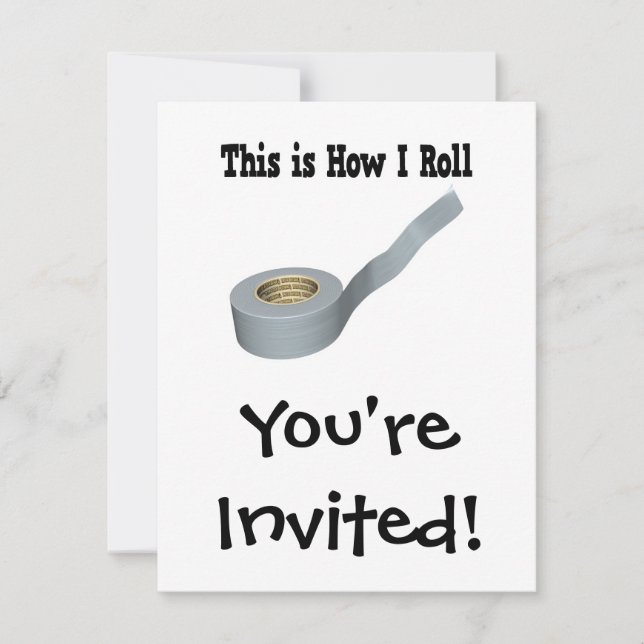 Invitation Comment faire pour rouler une bande à goutte (Devant)