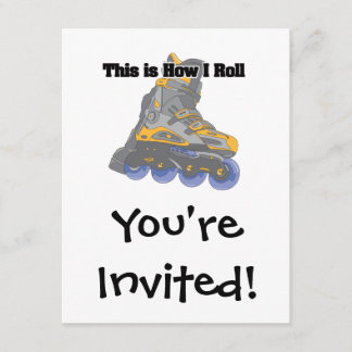 Invitation Comment je roule (Lames à rouleaux/Patins en ligne