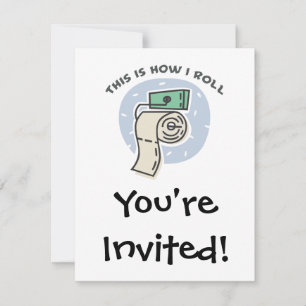 Invitation Comment je roule (papier toilette)