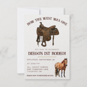 Invitation Comment l'Occident était un ! Cowboy Premier Rodéo