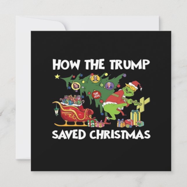 Invitation Comment Trump a sauvé Noël (Devant)