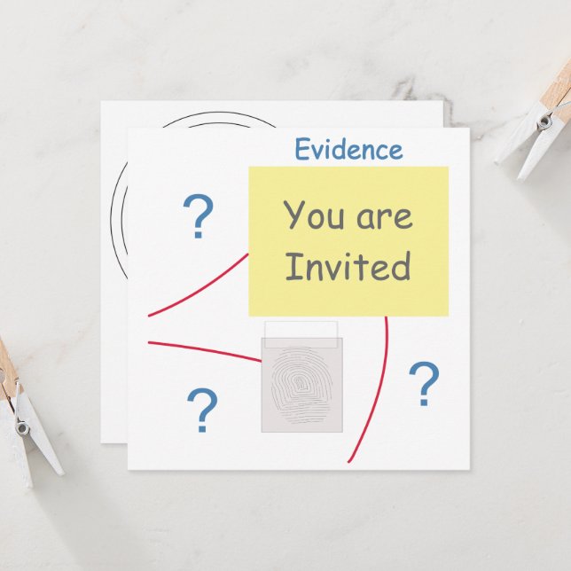 Invitation Commission des preuves de la lutte contre le crime (Devant/Arrière en situation)