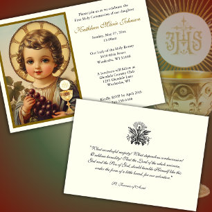 Invitation Communion traditionnelle catholique Jésus