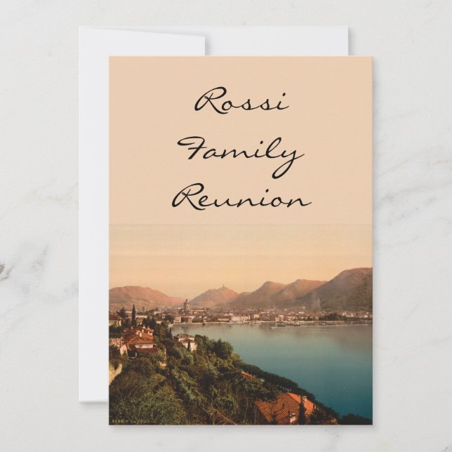 Invitation Como I, lac Como, Lombardie, Italie (Devant)