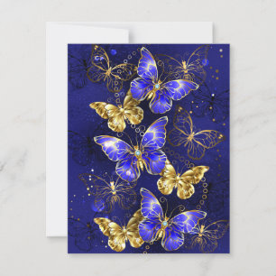 Invitation Composition avec papillons Sapphire