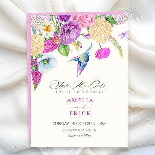 Invitation Composition florale aquarelle mariage