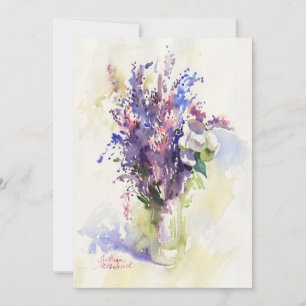 Invitation Composition Florale Douce – Peinte à la Main