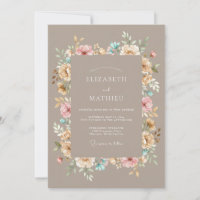 Composition Florale Tannique Romantique Mariage