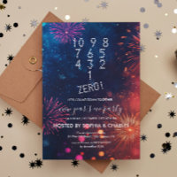 Compte à rebours Feu d'artifice Blue Nouvel An's E