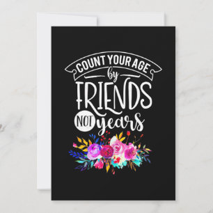 Invitation Comptez Votre Âge Par Amis