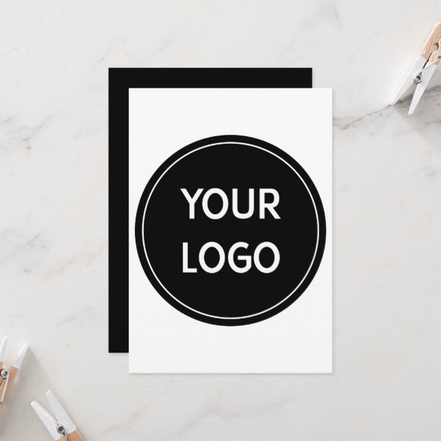 Invitation Concept de logo QR premium pour moderne (Devant/Arrière en situation)