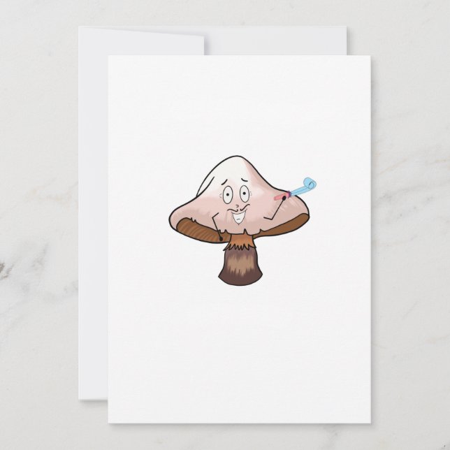 Invitation Conception champignon, champignon de fête (Devant)