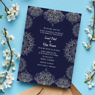 Invitation Conception complexe du Mariage indien