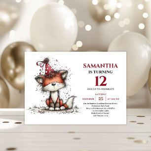 Invitation Conception d'animaux fantaisistes mignons pour inv