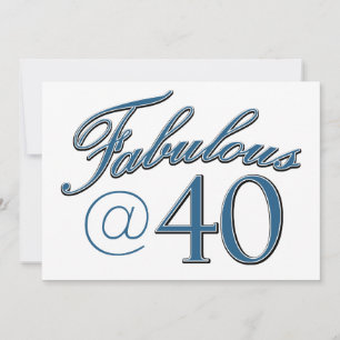 Invitation Conception d'anniversaire de 40 ans
