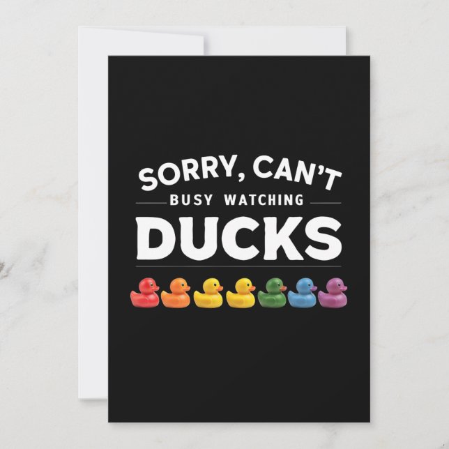 Invitation Conception de canard en caoutchouc pour canard de  (Devant)