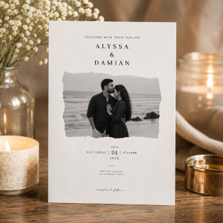 Invitation Conception de carton d'invitation de mariage photo