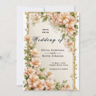 Invitation 🌸 Conception de détails de cérémonie de mariage b
