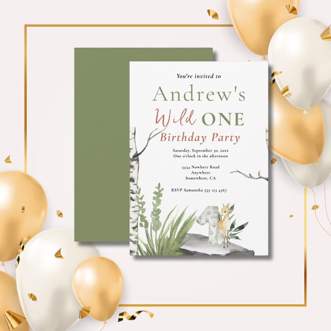 Invitation Conception de fête du premier anniversaire de Safa (Créateur téléchargé)
