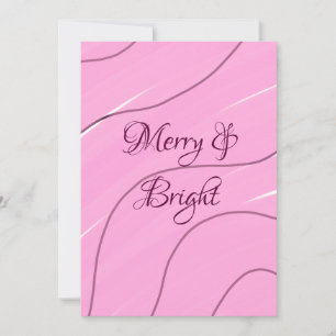 Invitation Conception de gribouillis rose Merry & Bright mode