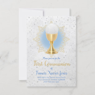 Invitation conception de la communion catholique sainte