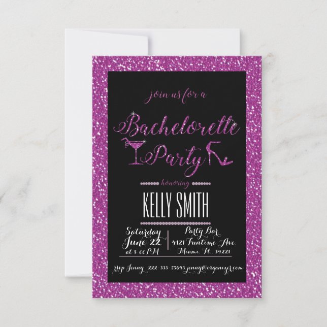 Invitation Conception de la fête de bachelorette (Devant)