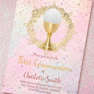 Invitation conception de la première communion