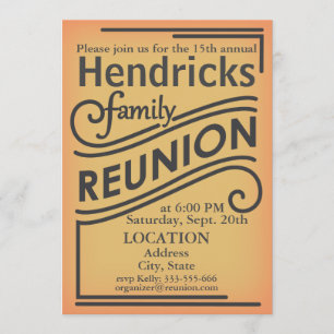 Invitation Conception de la Réunion de famille