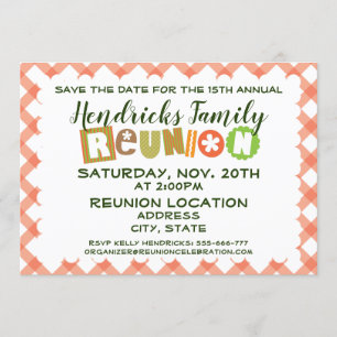 Invitation Conception de la Réunion de famille