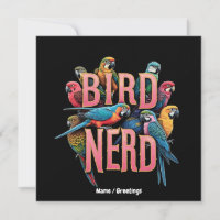 Conception de nerd d'oiseau drôle pour les observa