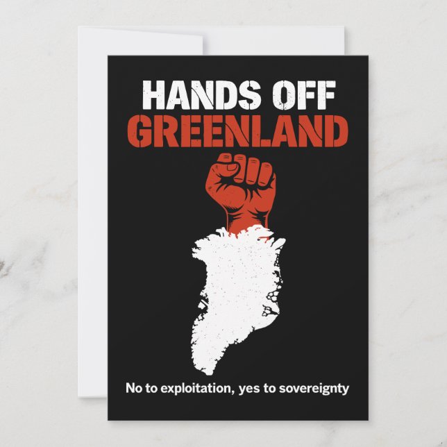 Invitation Conception de protestation de souveraineté du Groe (Devant)