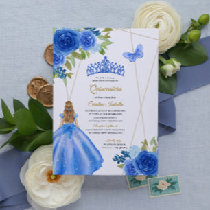 Invitation Conception de Quinceanera de luxe personnalisable