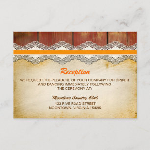 Invitation conception de réception de mariage en bois et dent