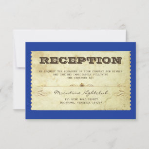 Invitation Conception de réception de mariage vintage