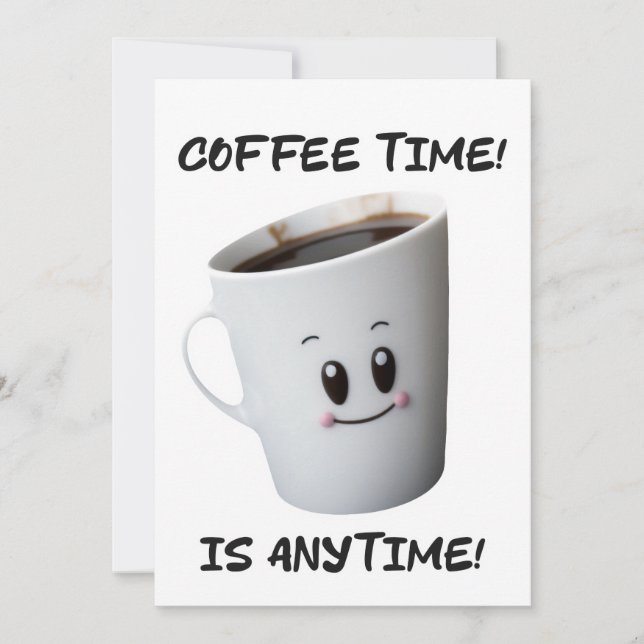 Invitation Conception de tasse de café cool haute qualité (Devant)