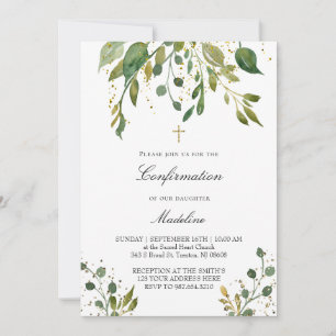 Invitation conception de verdure Confirmation