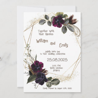 Invitation Conception des fleurs