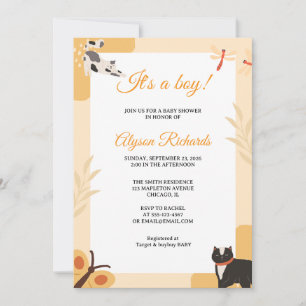 Invitation Conception d'invitation pour une baby shower « C'e