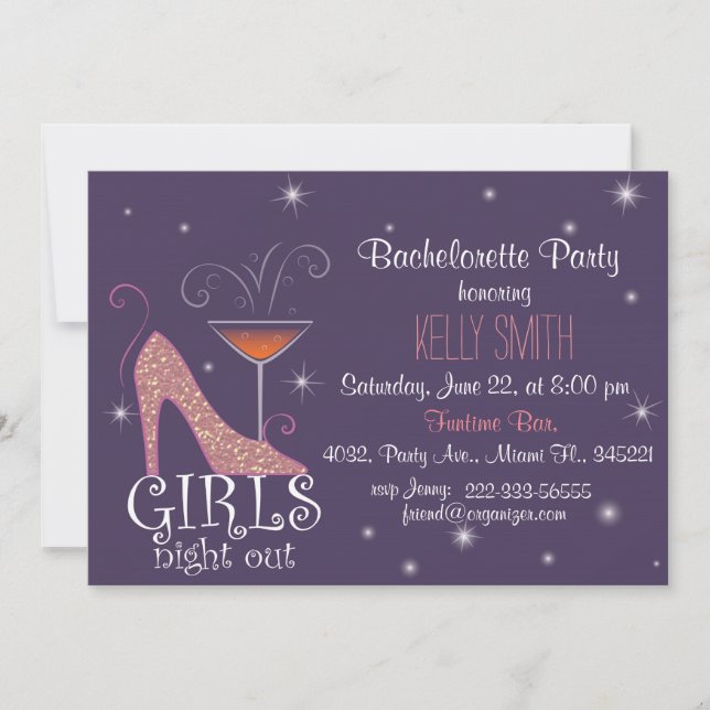 Invitation Conception du Bachelorette Party (Devant)