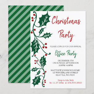 Invitation Conception du bureau de Noël