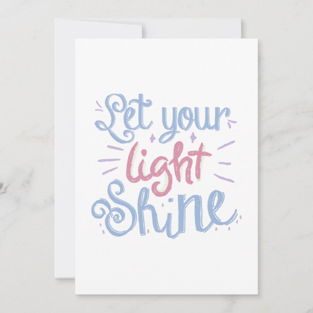 Invitation Conception Inspirationnelle Lettrée À La Main (Devant)