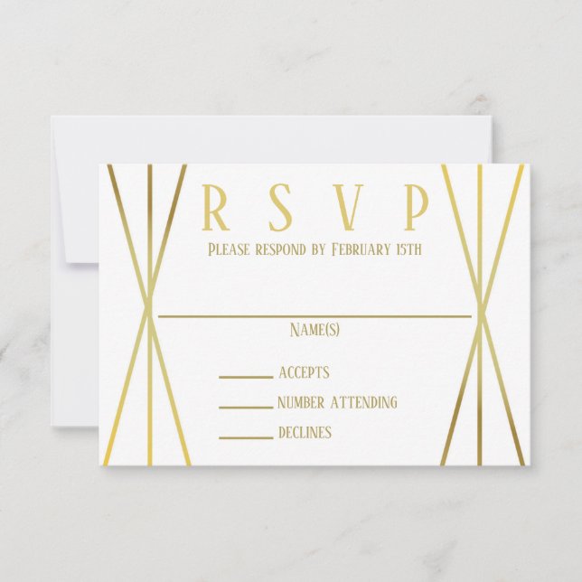Invitation Conception milieu de gamme - RSVP (Devant)