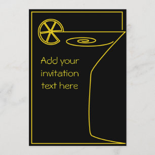 Invitation Conception moderne de cocktail