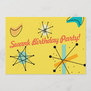 Invitation Conception moderne de la moitié du siècle